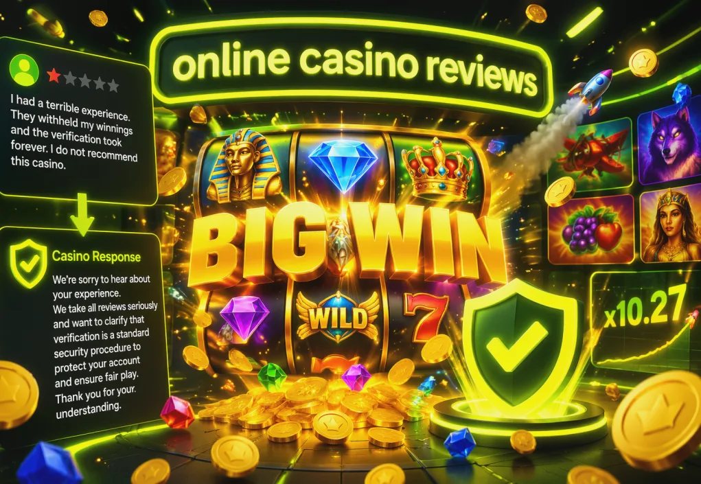 Casino reageert op een negatieve recensie met een toelichting over verificatie